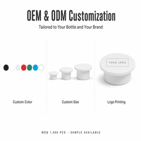 Bouchon de bouteille en silicone personnalisé OEM ODM, bouchon de type T multicolore de qualité alimentaire pour l'étanchéité des contenants d'emballage