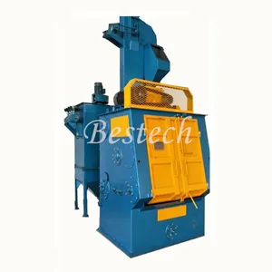Abrasive blaster tumble belt steel shot blasting machine / small casting parts surface cleaning machine of Q32 Type