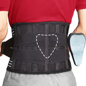 <span class=keywords><strong>Ceinture</strong></span> <span class=keywords><strong>de</strong></span> soutien lombaire respirante <span class=keywords><strong>pour</strong></span> hommes, la plus vendue, personnalisable, avec 6 baleines, élastique et ajustable <span class=keywords><strong>pour</strong></span> le <span class=keywords><strong>dos</strong></span> - Product Image 2