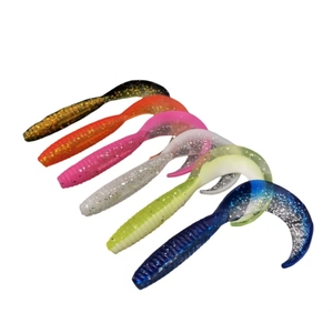 เหยื่อปลอมแบบนิ่มหางงอ 20 ชิ้น/ถุง ขนาด 4.5 ซม. 5.5 ซม. หางเดี่ยวแบบมีเกลียว สำหรับตก<span class=keywords><strong>ปลา</strong></span>แบสและ<span class=keywords><strong>ปลา</strong></span>แมนดาริน - Product Image 6