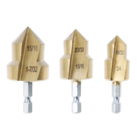 TRANRICH Lot de 3 forets étagés pour tuyaux PPR – Embouts de perçage progressifs pour raccordement de conduites d'eau