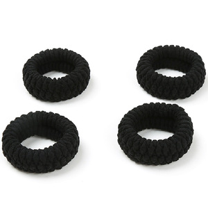 DDA2068 Neue Frauen Haarschmuck Einfarbige Haar gummis Band Dick <span class=keywords><strong>Messy</strong></span> <span class=keywords><strong>Bun</strong></span> Scrunch ies Mädchen Elastischer Stoff Jacquard Haars eil - Product Image 5