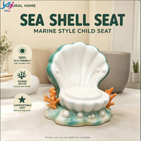 Banc en fibre de verre moderne en forme de coquillage de dessin animé, siège sculptural animalier en PRV, écologique et durable, pour écoles, hôtels, salles d'attente et centres commerciaux