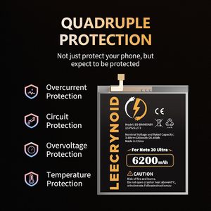 Batteria agli Ioni di Litio 6200mAh (Nuovo Modello Aggiornato) per <span class=keywords><strong>Note</strong></span> <span class=keywords><strong>20</strong></span> Ultra, Kit di Riparazione Professionale, Modello EB-BN985ABY 3.88V - Product Image 5