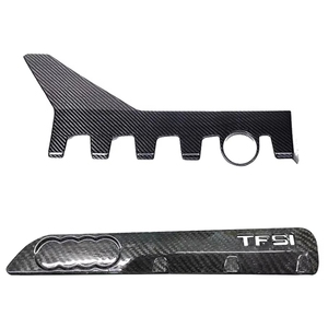 Nuevo Embellecedor de Cabina de Fibra de Carbono Seca con Acabado Brillante de Sarga 3K, Decoración para Cubierta de Motor para AUDI RS3 <span class=keywords><strong>TTRS</strong></span> EA855 2.5T Tipo Parachoques - Product Image 1