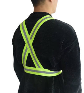 <span class=keywords><strong>Gilet</strong></span> de cyclisme réfléchissant haute visibilité Offre Spéciale Harnais de sécurité à logo personnalisable pour les cyclistes et les conducteurs mandataires - Product Image 3