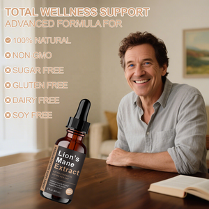 Gotas de Melena de León Natural, Extracto de Hongo en Gotas, Apoyo Inmunológico, Melena de León para la Memoria, Enfoque y Claridad, Estimulante Cerebral - Product Image 5