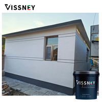 Revêtement anti-humidité acrylique professionnel avec texture granulaire pour la construction de murs extérieurs pour la rénovation de villas et d'hôtels