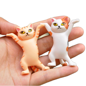 Cute Cat Resin Figurine Animal Pen Holder <b>Ornament</b> Sculpted <b>Desk</b> Decor Gift - Product Image 1