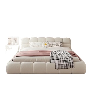 Muebles de Dormitorio Modernos de Lujo, Cama Reclinable Completa de Alta Gama, Estructura de Cama Suave, Tapicería Ecológica y Duradera, Almacenamiento Principal - Product Image 5