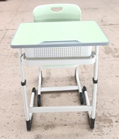 Ensemble de bureau et chaise ergonomiques réglables pour un seul élève, mobilier scolaire moderne pour école internationale