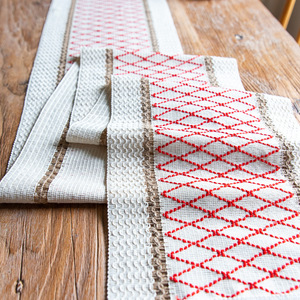 Dệt Kẻ Sọc Đảng Handmade Bảng Runner Đay Ăn Uống Màu Đỏ Bohemian Đồ Trang Trí Sang Trọng Macrame Và Placemat Bộ - Product Image 5