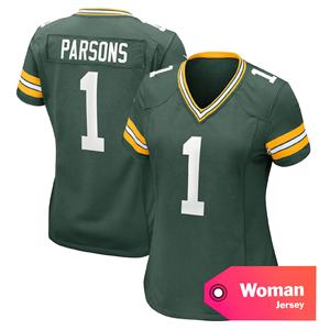Hochwertige Damen-Trikots Green Bay 10 LOVE 1 Parsons American Football Trikot Individualisierte Trikots mit Logo - Product Image 2