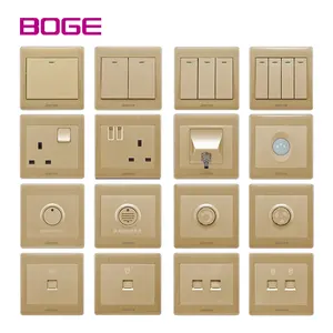 BOGE BS 영국 표준 갱 출구 도매 소켓 및 스위치 전기