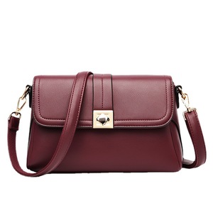 Women Hand Bags Designer Pu Leather Shoulder Messenger Crossbody Bag Pure Color Flap Women <b>Handbag</b> - Product Image 2