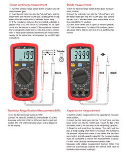 Đồng Hồ Vạn Năng Kỹ Thuật Số UNI-T UT39C + AC DC NCV Bật/Tắt Buzzer Giữ Giá Trị Tương Đối Đơn Vị Đo Vạn Năng - Product Image 6