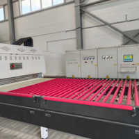 Tungku Tempering Kaca Otomatis Penuh Konveksi dengan PLC dan Motor Hemat Energi 550KW untuk Jendela Arsitektur