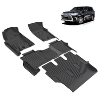 Lx570 tapis tous temps personnalisés 3D Tpe tapis 4 pièces tapis de sol de voiture pour Lexus Lx570 2010-2021 mise à niveau intérieure tapis de sol automatique