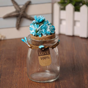 Yüksek kaliteli düğün ziyafet puding cam kavanoz bebek duş Favor cam şeker kutusu - Product Image 5