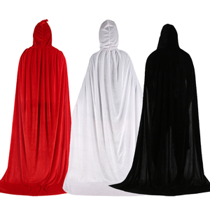 <span class=keywords><strong>Cape</strong></span> longue en velours à capuche gothique pour femmes et hommes inspirée des costumes de méchants de la télévision et du film-pour les rôles de vampires - Product Image 3