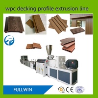 FULLWIN PP PE WPC Cubierta de plástico de madera Panel de pared Ventana y tablero de puerta Línea de producción Máquina extrusora Maquinaria