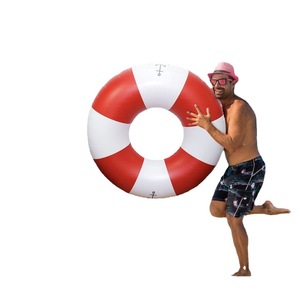 Inflatable Transparent Swim Ring Round Thickened 0.25mm PVC Adult Pool Float Summer Water Sport Use - Product Image 2