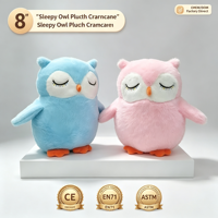 Peluche Hibou Doux et Moelleux de 8 Pouces, Jouet en Peluche Oiseau, Prix pour Machine de Jeu d'Arcade de Centre Commercial, Vente Directe, Article en Stock