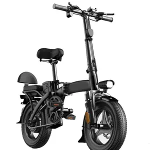 e la ciudad de ciclo de la bici Suppliers-ASKMY-bicicleta eléctrica plegable para adultos, bici de 48V y 1404 W, con neumático de vacío de 14 pulgadas, 350 LED