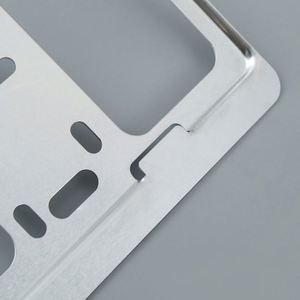 Cadre de plaque d'immatriculation en alliage d'aluminium avec vis antivol, support de plaque d'immatriculation intégral pour voiture personnalisée - Product Image 3