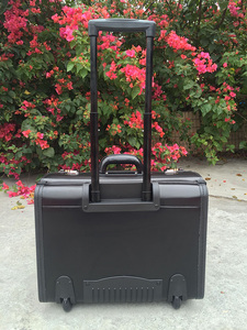Valise de voyage professionnelle en cuir véritable pour pilote, bagage cabine 16/18/19 pouces, idéale pour les affaires - Product Image 4