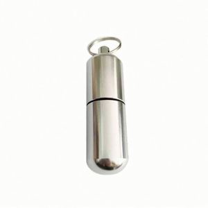 Vente en gros de mini boîtes à pilules de voyage, mini organiseur de pilules portable en aluminium, petit conteneur à pilules de poche, porte-clés - Product Image 2