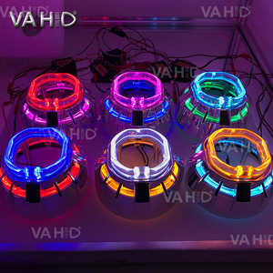 BaoBao CH10s Lighting Double <strong>2.5</strong> Inch 45W 3000LM HID Headlight Bi-<strong>Xenon</strong> <strong>Projector</strong> Devil Lens Angel Eyes Light for Car Motorcycle - Product Image 3