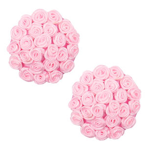 Adesivi <span class=keywords><strong>Erotici</strong></span> a Forma di Cuore per Capezzoli per San Valentino, Adesivi a Forma di Cuore con Rose e Frange - Product Image 5