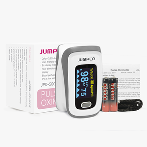 Jumper Finger <span class=keywords><strong>Pulse</strong></span> <span class=keywords><strong>Oximeter</strong></span> Xách Tay Được Phê Duyệt Kỹ Thuật Số Oxy Máu Và Cảm Biến Xung - Product Image 1