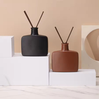 Bouteille diffuseur à roseaux en verre rond Lks Bo 100ml 150ml 200ml avec bouchon en liège, fond plat, pour aromathérapie et parfum Mantarl