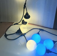 Guirlande lumineuse LED RGB intelligente 24V, ampoule point lumineux 80mm, étanche IP67, décoration de vacances, guirlande de boules 3D à pixels, pour extérieur et aménagement paysager