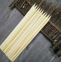 Brochettes en bambou plates jetables biodégradables pour la torréfaction extérieure de BBQ