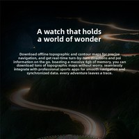 Reloj Inteligente con Pantalla IPS, Linterna de Acero, Llamadas, GPS, Altímetro, Presión Barométrica, Brújula, para Exteriores, Responde Llamadas, 3 ATM