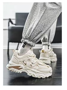 Nouvelles chaussures de sport respirantes pour hommes, style rétro, plateforme, décontractées, pour la marche en plein air - Product Image 2