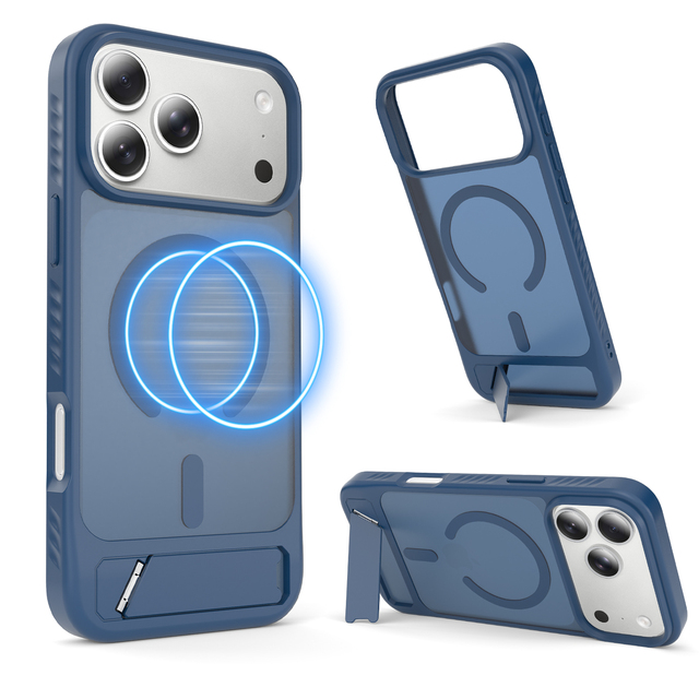 Protective Magnetic Phone Case With Kickstand Rugged TPU PC Shockproof Camera Guard Wholesale for iPhone 17 18 Pro Max