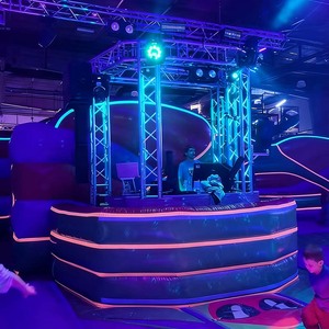 Commercial Inflatable Booth With Neon LED <b>Lighting</b> Foldable & Portable for Amusement Parks Night Events Inflatable Booth Prem - Product Image 4