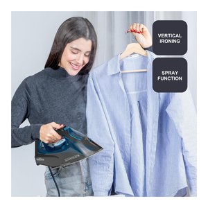 BXIR2605E 2600W Electric Iron Auto-Off Function Stainless Steel Ceramic Soleplates Dry Use Garment <b>Steamer</b> for Household Use US - Product Image 5