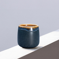 Tasse à café en céramique à double paroi isolée en forme d'œuf 80 ml, moderne, luxueuse, écologique, portable, de qualité alimentaire pour l'espresso italien