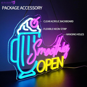 Insegna al Neon Personalizzata per Gelato, Luce LED USB 5V Dimmerabile, Tubo in Silicone con Catena Metallica per Pasticcerie, Negozi di Dolci e Decorazioni per Feste - Product Image 3