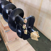 Tarière hydraulique usinée avec précision pour excavatrice, mini-chargeuse et machine de forage de terre