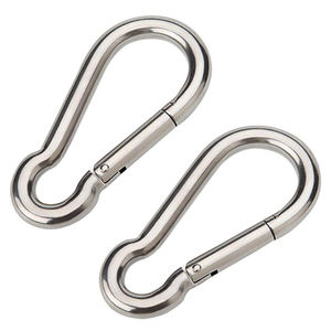 Anillo de conexión rápida de acero inoxidable 304, hebillas de cadena de mosquetón M3 M5 M6 M8 M10 M12, hebilla de montañismo, hebillas colgantes de gancho - Product Image 2