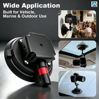Support de caméra à ventouse en alliage d'aluminium de 4,5 pouces pour voiture, support pour appareil photo reflex numérique, conception à dégagement rapide, capacité de charge de 50 à 70 kg, marque Altowell