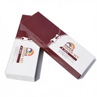 Boîtes à tiroirs à base rigide en matériaux recyclés écologiques pour l'emballage de kits de couture avec fermeture éclair, impression offset et logo personnalisé