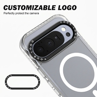 Étui de téléphone transparent magnétique avec protection d'objectif, coque de téléphone avec DIY vierge détachable pour Google Pixel 10 XL 10 Pro