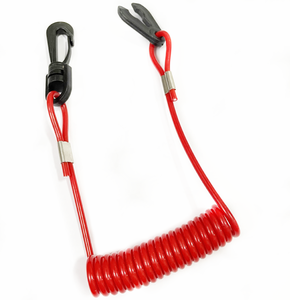 Taille personnalisée <span class=keywords><strong>Yamaha</strong></span> Corde à ressort Spirale Câble Fil Solide Noyau Moteur Hors-Bord <span class=keywords><strong>Jet</strong></span> <span class=keywords><strong>Ski</strong></span> Flameout Corde de Sécurité Ressort Porte-clés - Product Image 1